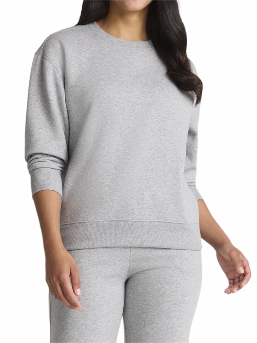 ATHLETIC WORKS Gray Fleece Lined Sweatshirt